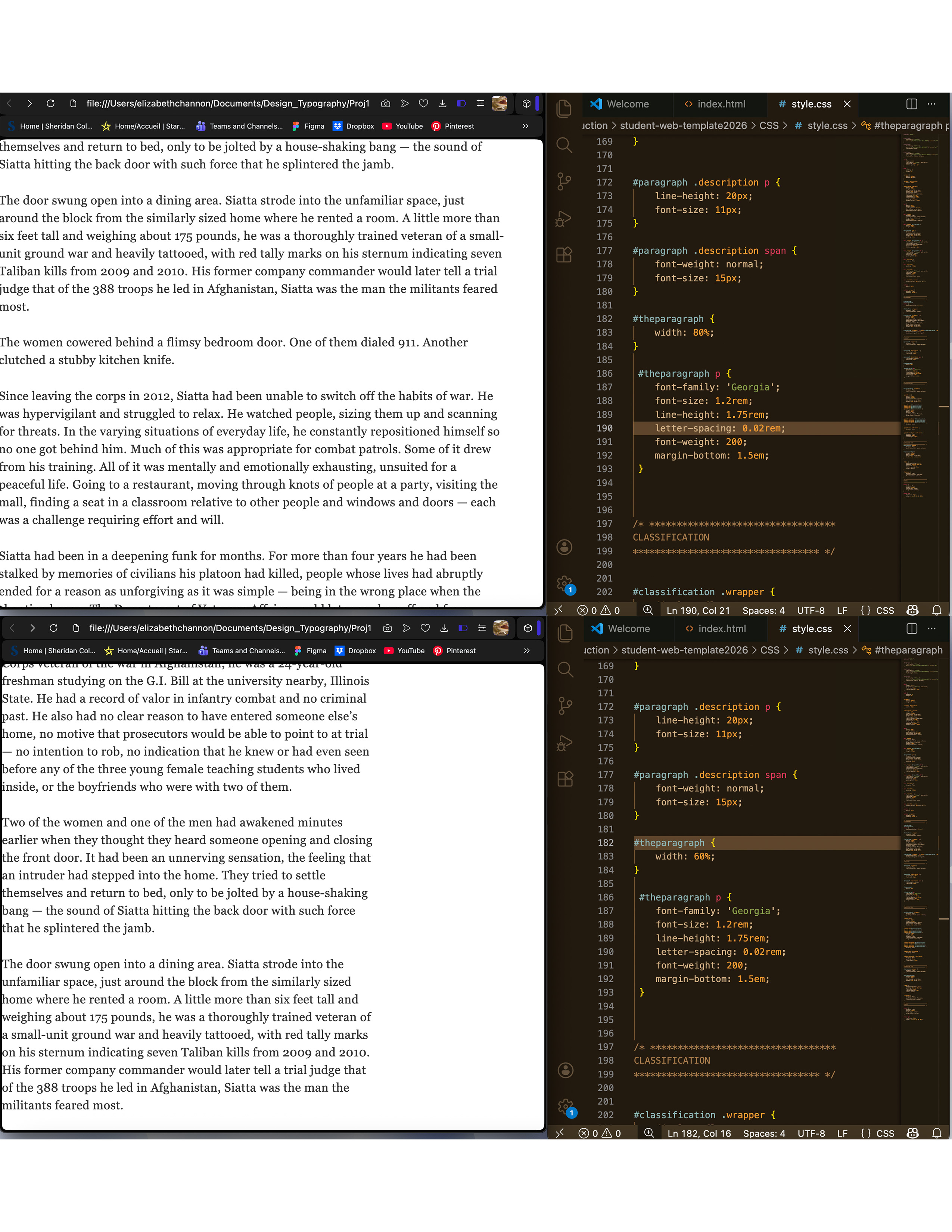 Coding Experimentations